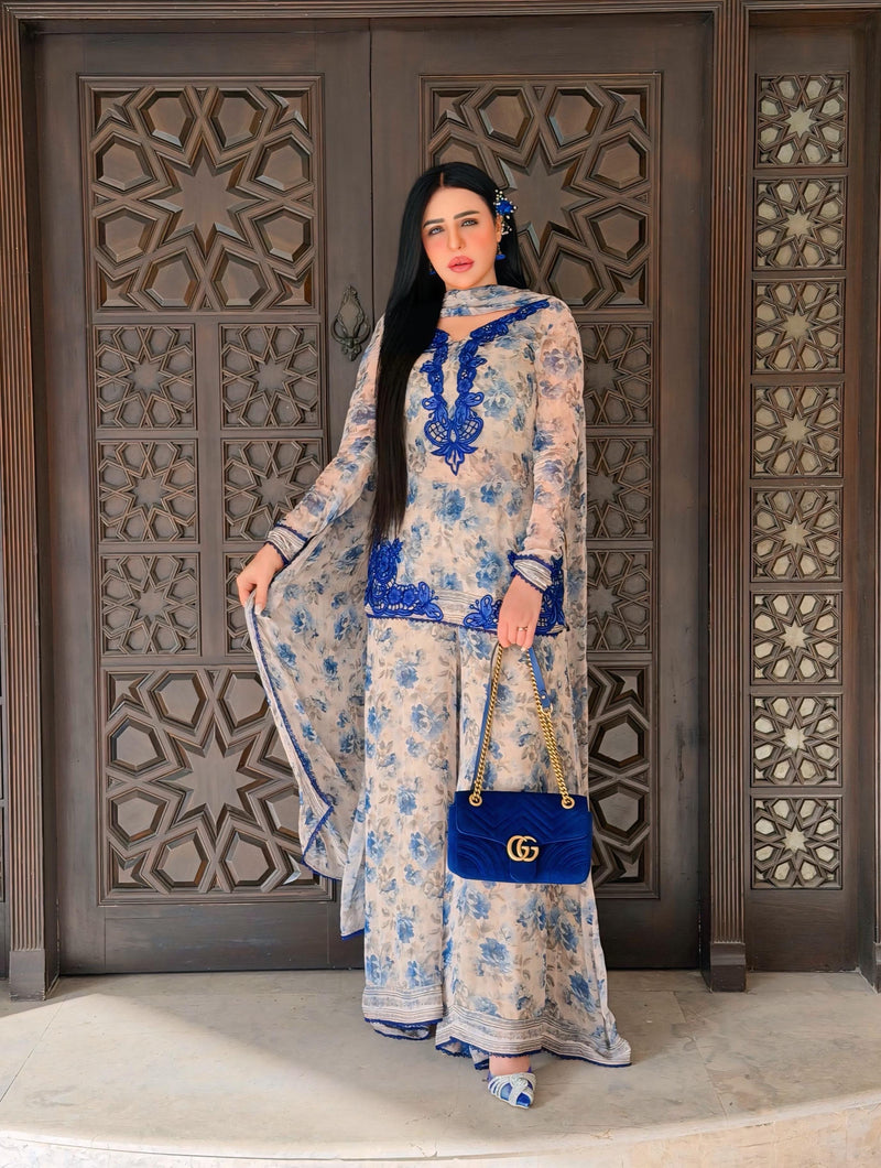 Neelam Floral Shrara Set (5352)