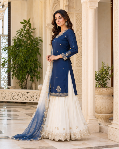 Royal Blue Grace Suit Set - Blue (1041)