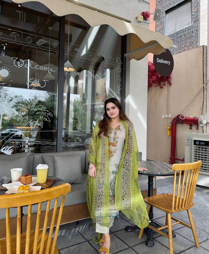 The Olive Grove Ensemble kurti set (YD-087)