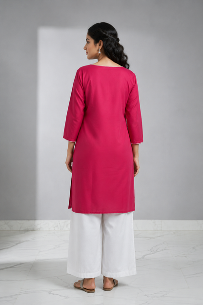 Rani Bloom Cotton Embroidered Co-ord Set