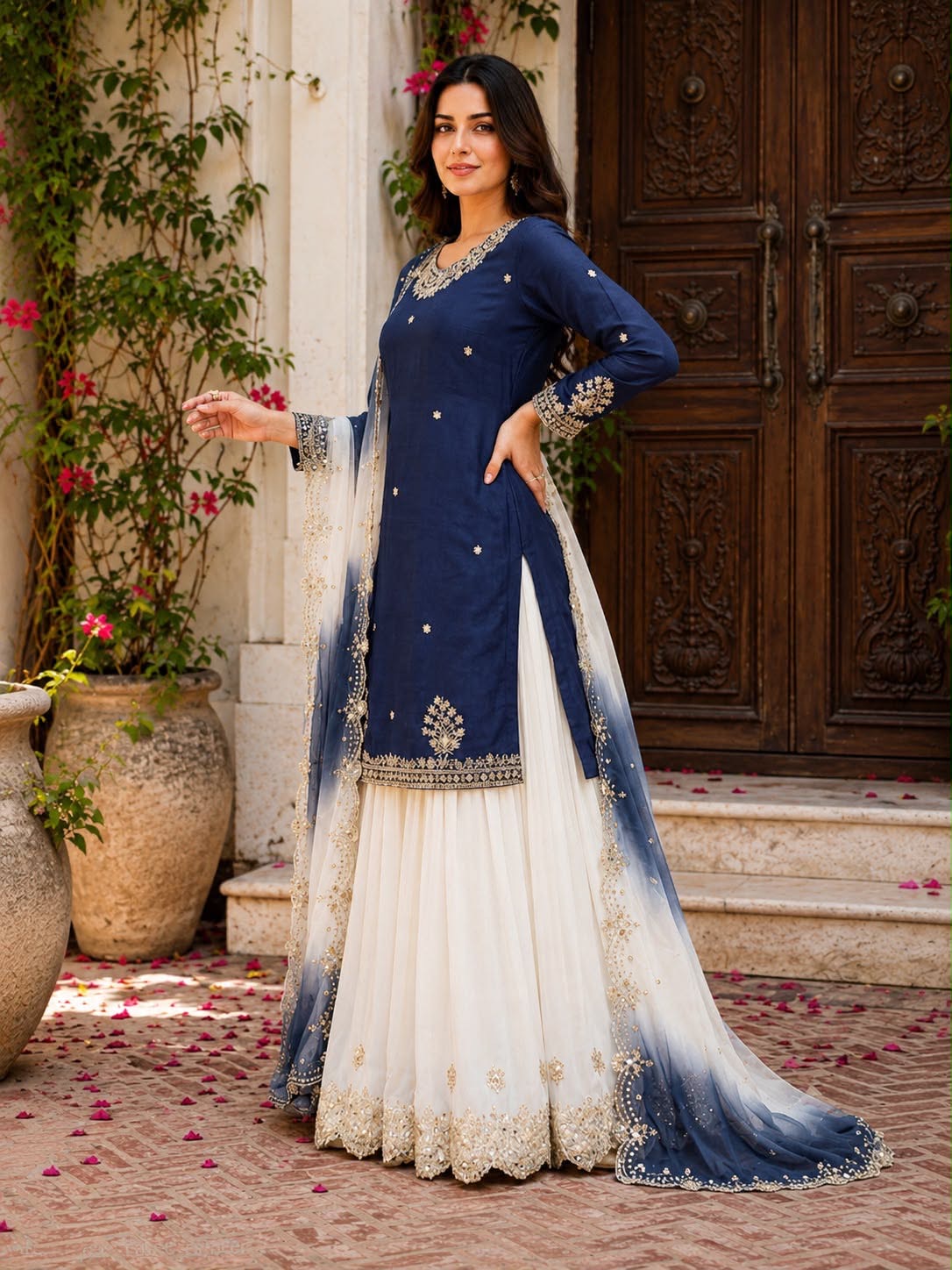 Royal Blue Grace Suit Set - Blue (1041)
