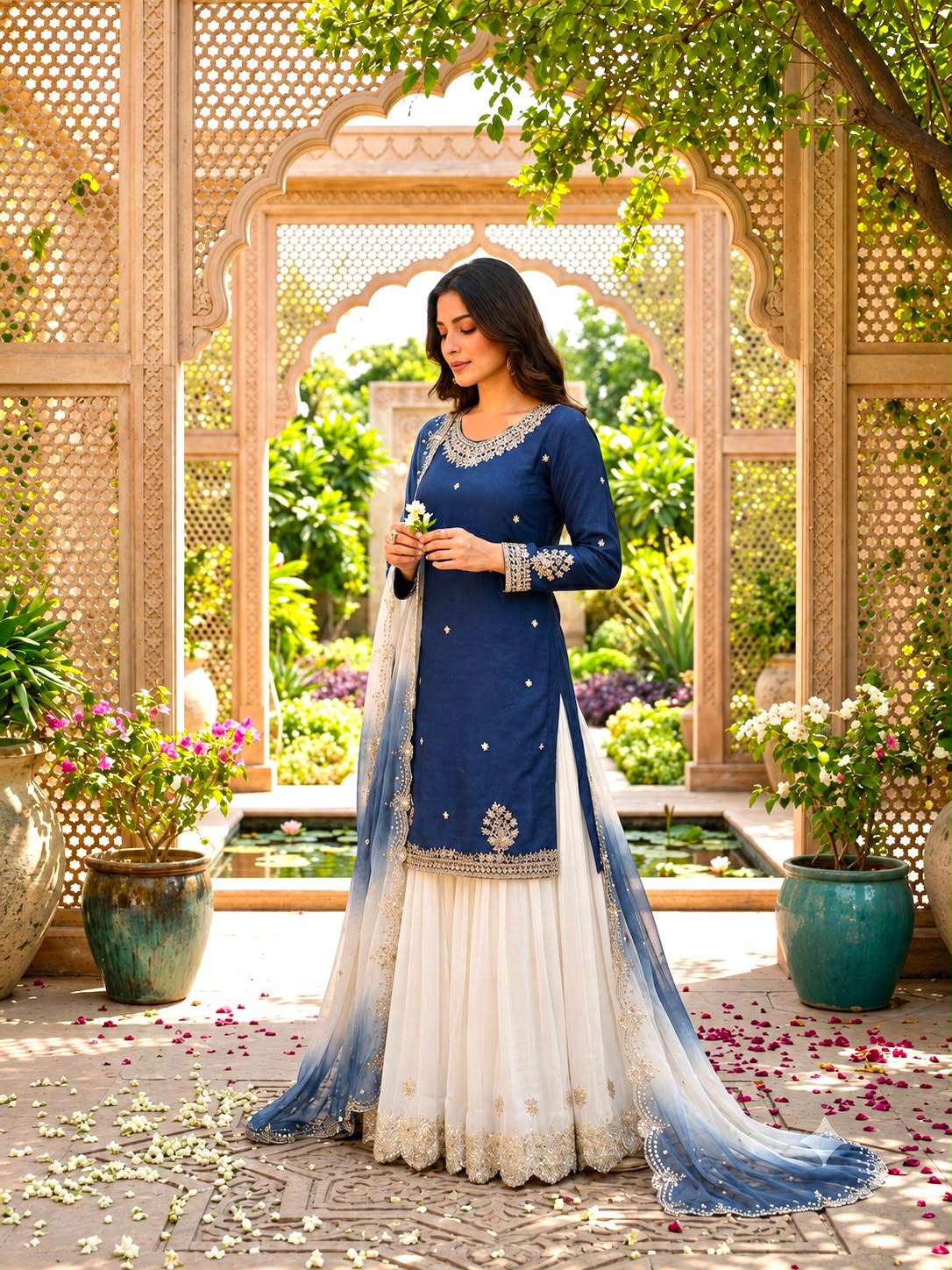 Royal Blue Grace Suit Set - Blue (1041)