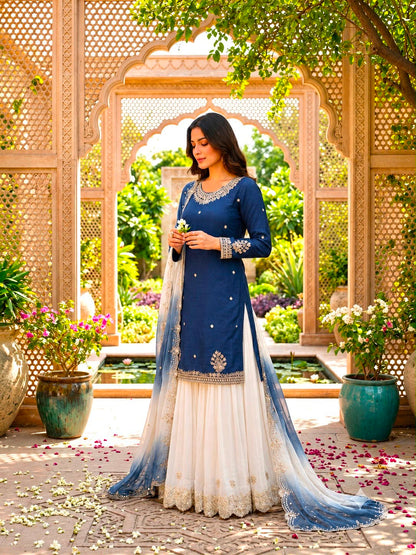 Royal Blue Grace Suit Set - Blue (1041)