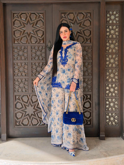 Neelam Floral Shrara Set (5352)