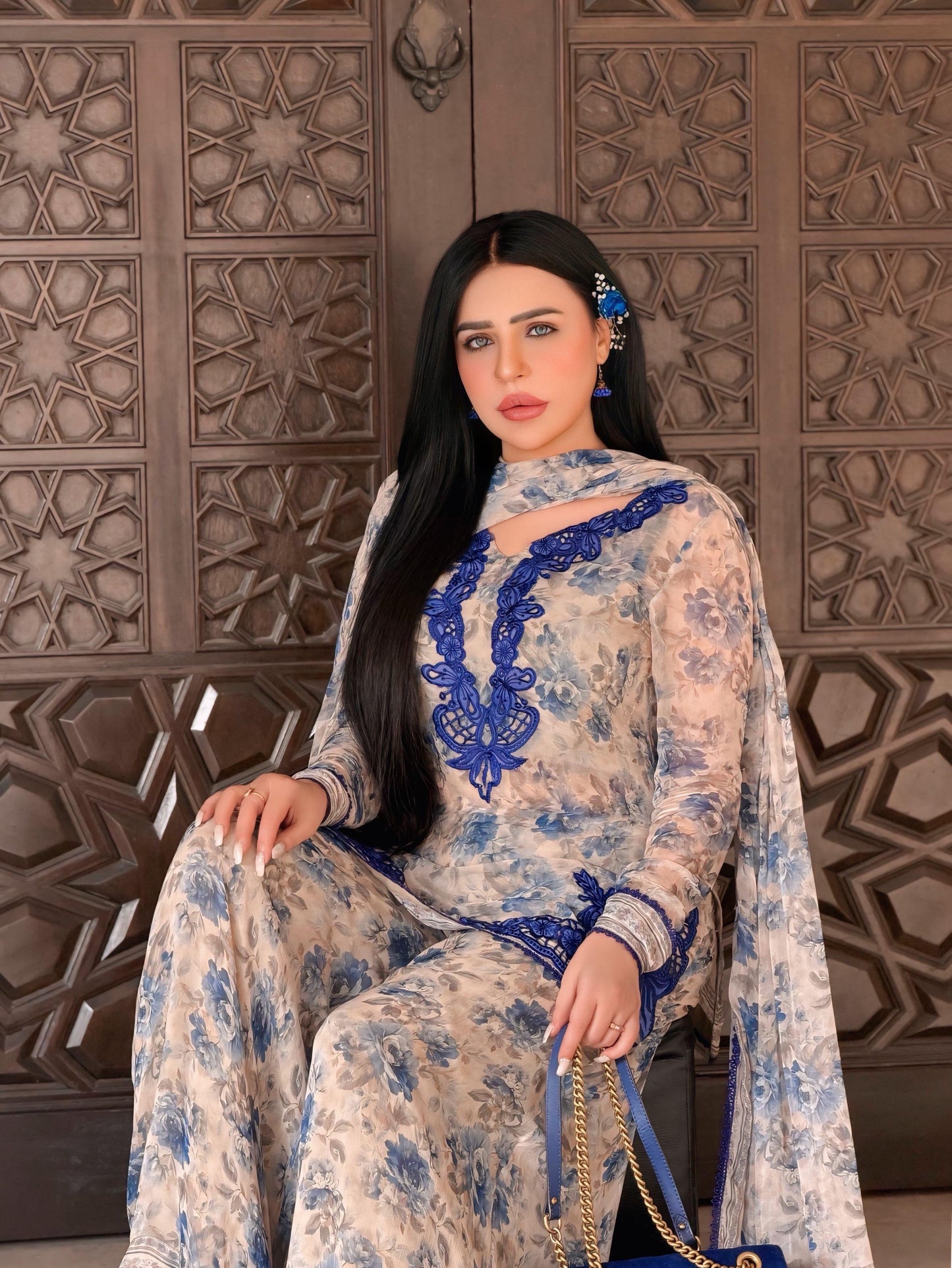 Neelam Floral Shrara Set (5352)