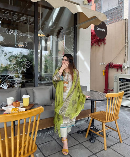 The Olive Grove Ensemble kurti set (YD-087)