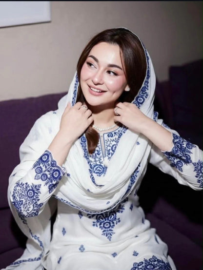 Hanya Special Kurti set white (PD1144)
