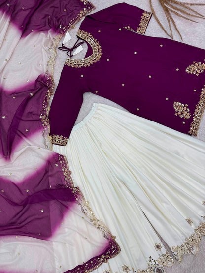 Noor-e-Jamuni Festive Srara Set- (1041)