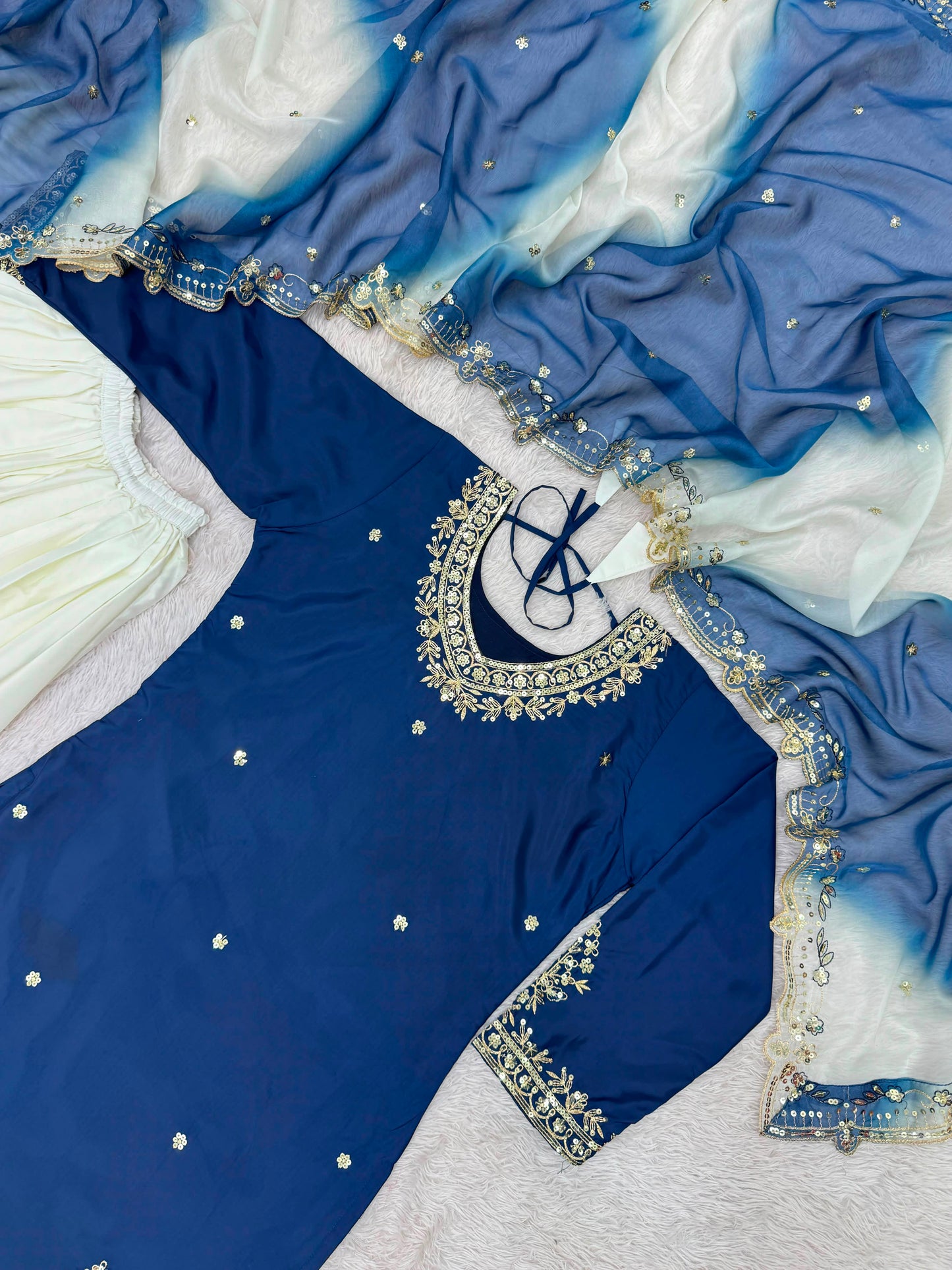 Royal Blue Grace Suit Set - Blue (1041)