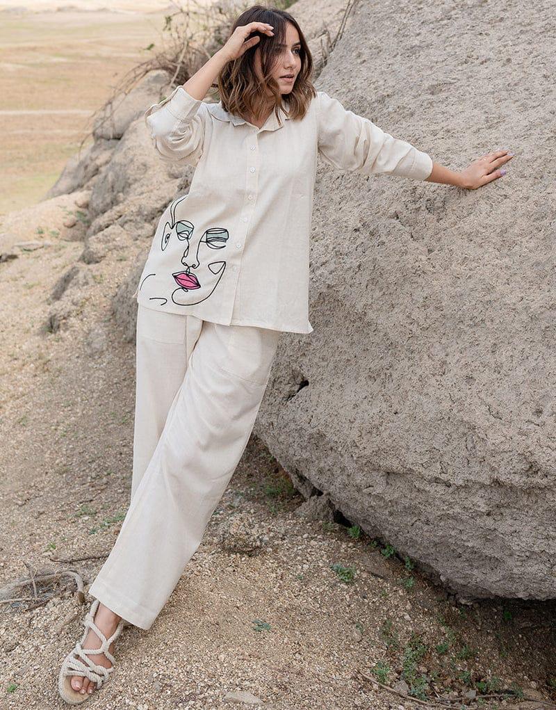 Ivory Muse Modern Co-ord Set